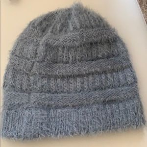 Time And Tru Grey Furry Beanie